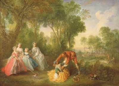 La Famiglia di Bourbon-Conti da Nicolas Lancret